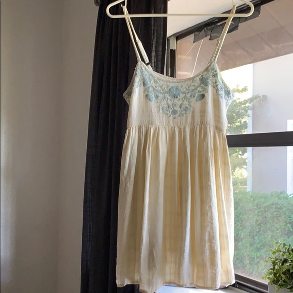 Urban Outfitters Crochet Babydoll Tank Dress - Picture 1 of 2